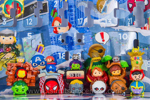 marvel tsum tsum advent calendar characters