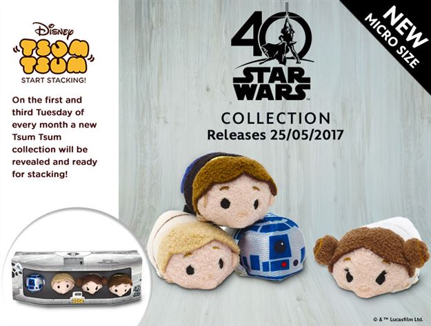 Tsum Tsum Plush News! Star Wars Micro Tsum Tsum set coming May 25th!