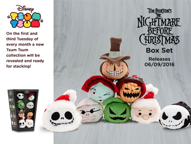 Nightmare Before Christmas set and Villains coming the first Tsum Tsum Tuesday of September!