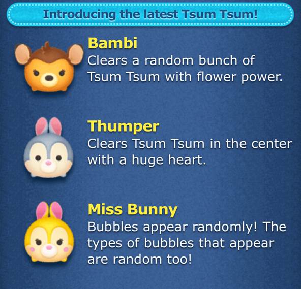 Bambi Characters Added to the Game!