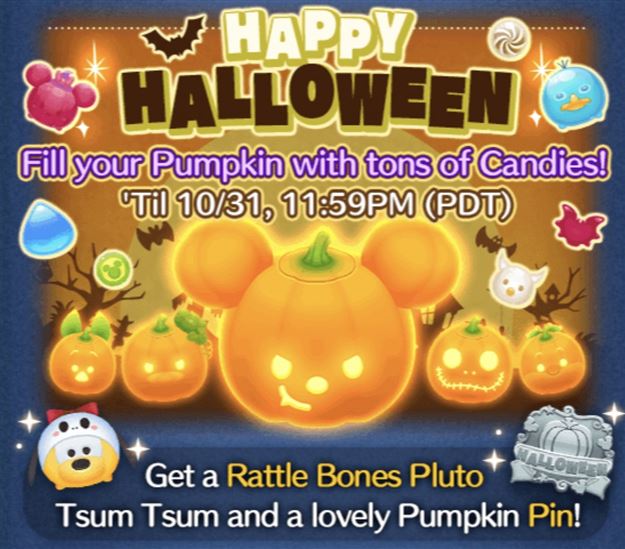 Tsum Tsum Game News! Happy Halloween Event now live!