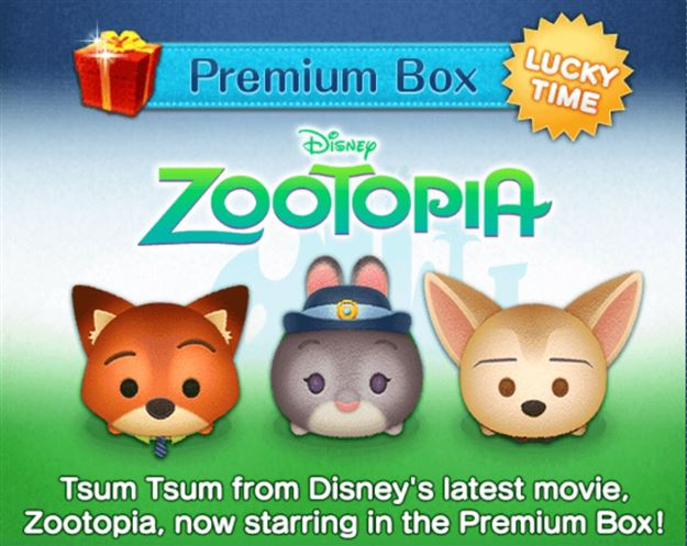 International Mobile Game Update!  Zootopia Tsum Tsums added to the game!!