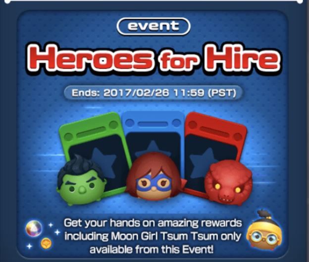 Marvel Tsum Tsum Game News! New Heroes for Hire Event and Blade added to Orb Box!