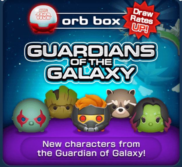 Marvel Tsum Tsum Mobile Game Update! Guardians of the Galaxy Tsum Tsums added to Orb Box and Green Goblin battle coming soon!