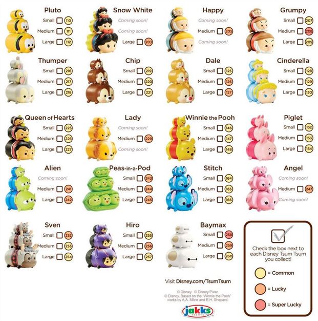 Tsum Tsum Chart