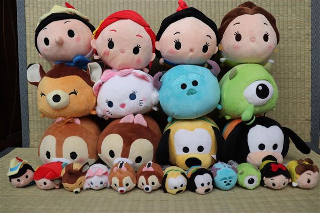 tsum tsum plush sizes