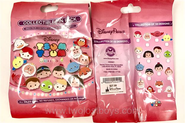 Tsum Tsum Pin News! US Disney Parks release Tsum Tsum Series 4 Pin Packs!