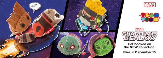 Happy Tsum Tsum Tuesday!  Guardian of the Galaxy Tsums now available!