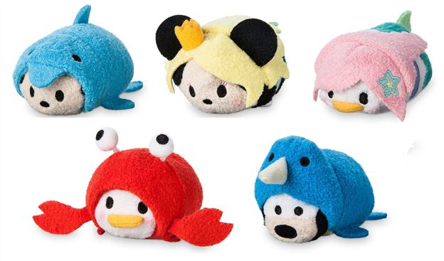 Tsum Tsum Plush News! Summer Sea Life and Retro Chic sets now available at the Disney Store along with Rainbow Unicorn!