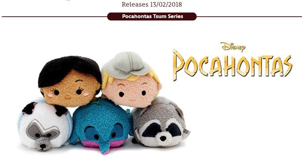 Tsum Tsum Plush News! Pocahontas set coming soon!