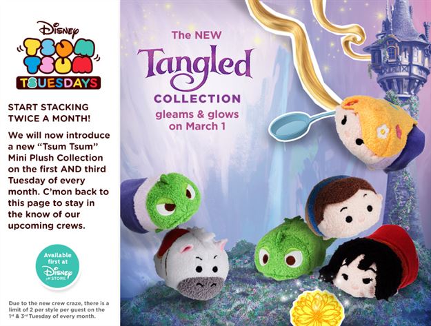 Happy Tsum Tsum Tuesday! Star Wars Tsums released!  Tangled and Easter Tsums coming next month!