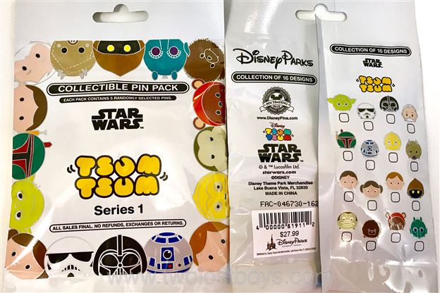 A look at the new Disney Parks Star Wars Tsum Tsum Series 1 Pins