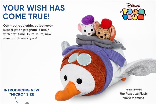 Tsum Tsum Plush News! New Tsum Tsum Subscription now available!!