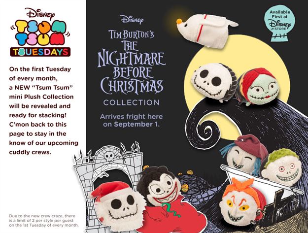 Happy Tsum Tsum Tuesday! Aladdin Tsums released, surprise Mickey and Friends AND Pooh and Friends Expression Tsums!  Next Month... Nightmare Before Christmas!