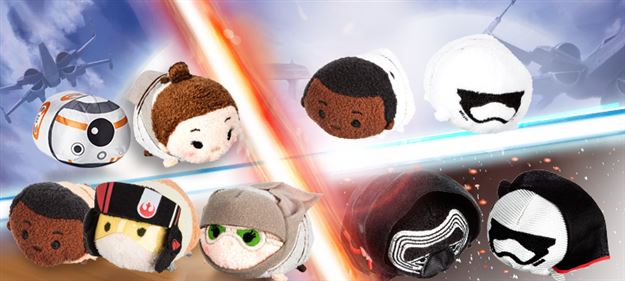 Happy Tsum Tsum Tuesday! Star Wars: The Force Awakens Tsum Tsums released at the Disney Store!
