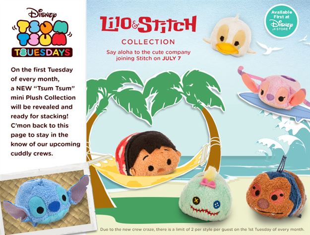 Happy Tsum Tsum Tuesday!  Inside Out Released! Next Month Lilo and Stitch!!!
