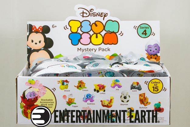 A close look at the Tsum Tsum Stacking Vinyl Disney Series 4 Mystery Packs with a giveaway courtesy of Entertainment Earth!