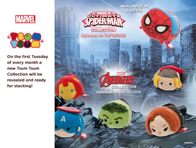 Happy Tsum Tsum Tuesday! Nightmare Before Christmas Tsums released!  Next Month... Marvel including the Avengers and Spider-Man! Also, new Japanese Halloween Tsums info!