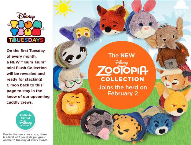 Happy Tsum Tsum Tuesday! Lion King and Valentines Tsums released!  Next month Zootopia!