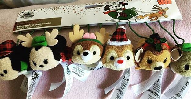 Tsum Tsum News!  Plush Tsum Tsum Christmas Ornament Set has started to appear at UK Disney Stores!