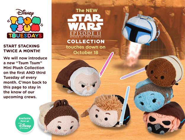 Star Wars: Attack of the Clones Tsum Tsums coming in 2 weeks!